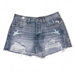 7 For All Mankind Monroe Cut Off Denim Shorts